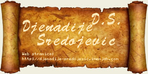 Đenadije Sredojević vizit kartica